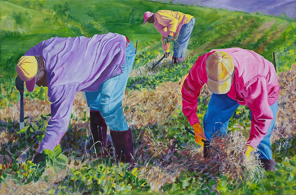 Workers in the field.